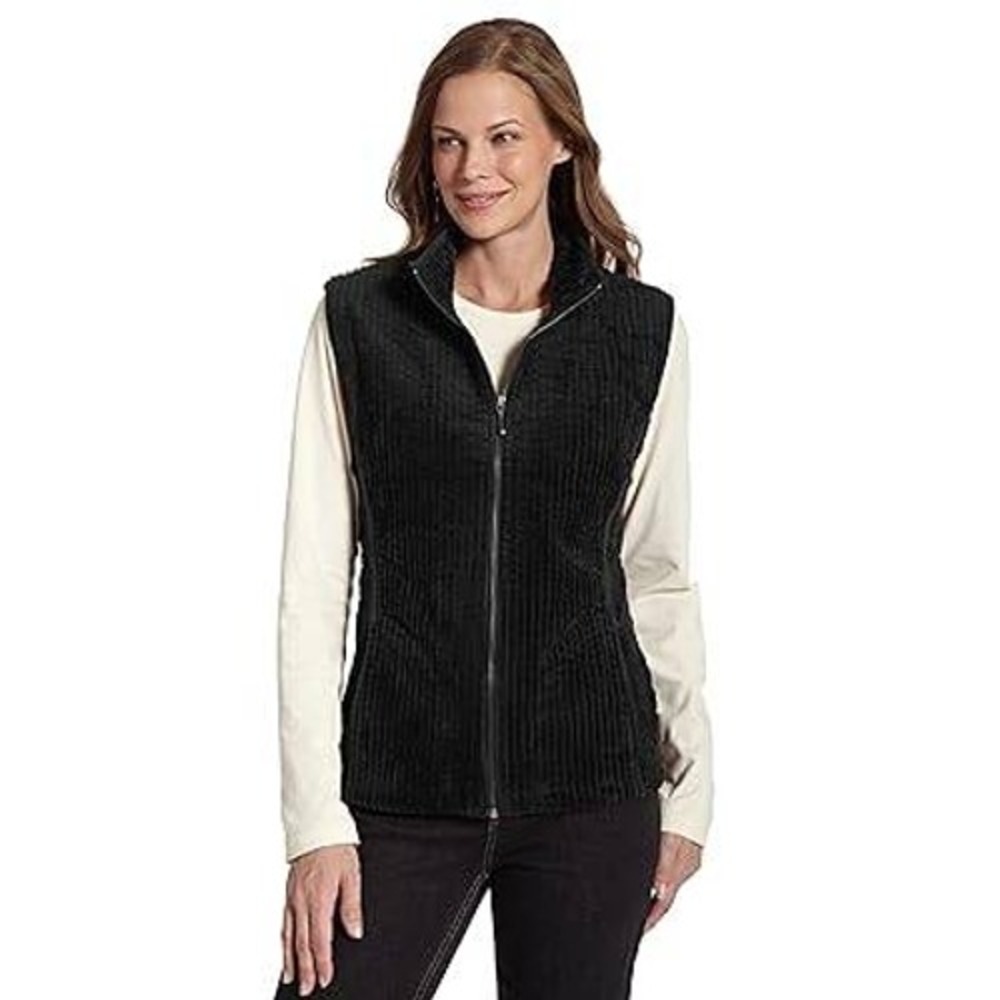 Woolrich black corduroy sleeveless winter fall outdoors casual L cozy vest‎